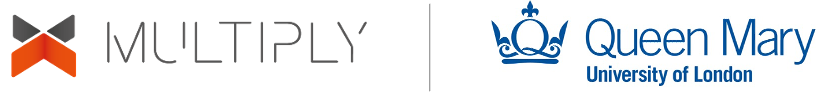 Multiply & Queen Mary University logos