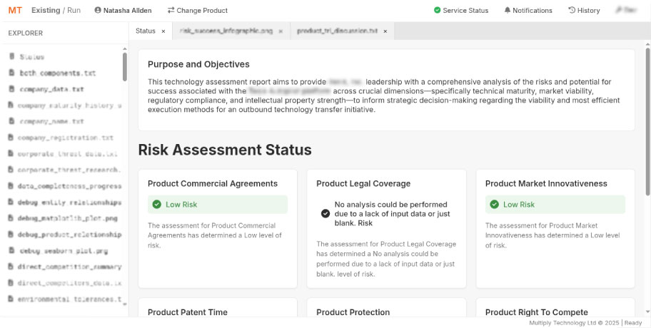 Screenshot showing the Multiply Platform